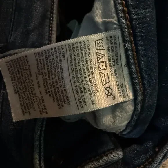 Old-navy Women's Blue and Navy Jeans Built in WARM - Picture 4 of 4